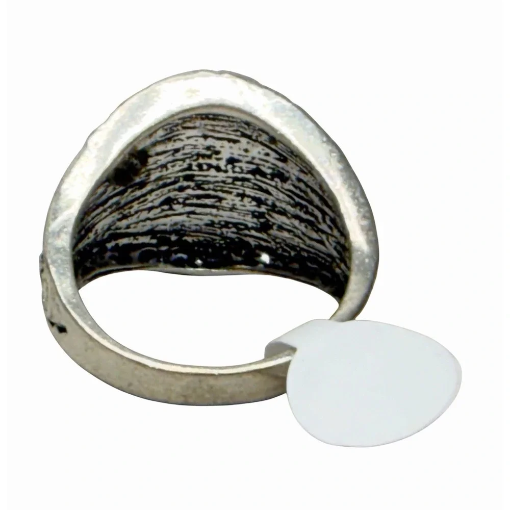 Harley Davidson Motor Cycles Ring Men's Silver Tone Zinc Alloy Ring Size 10.5